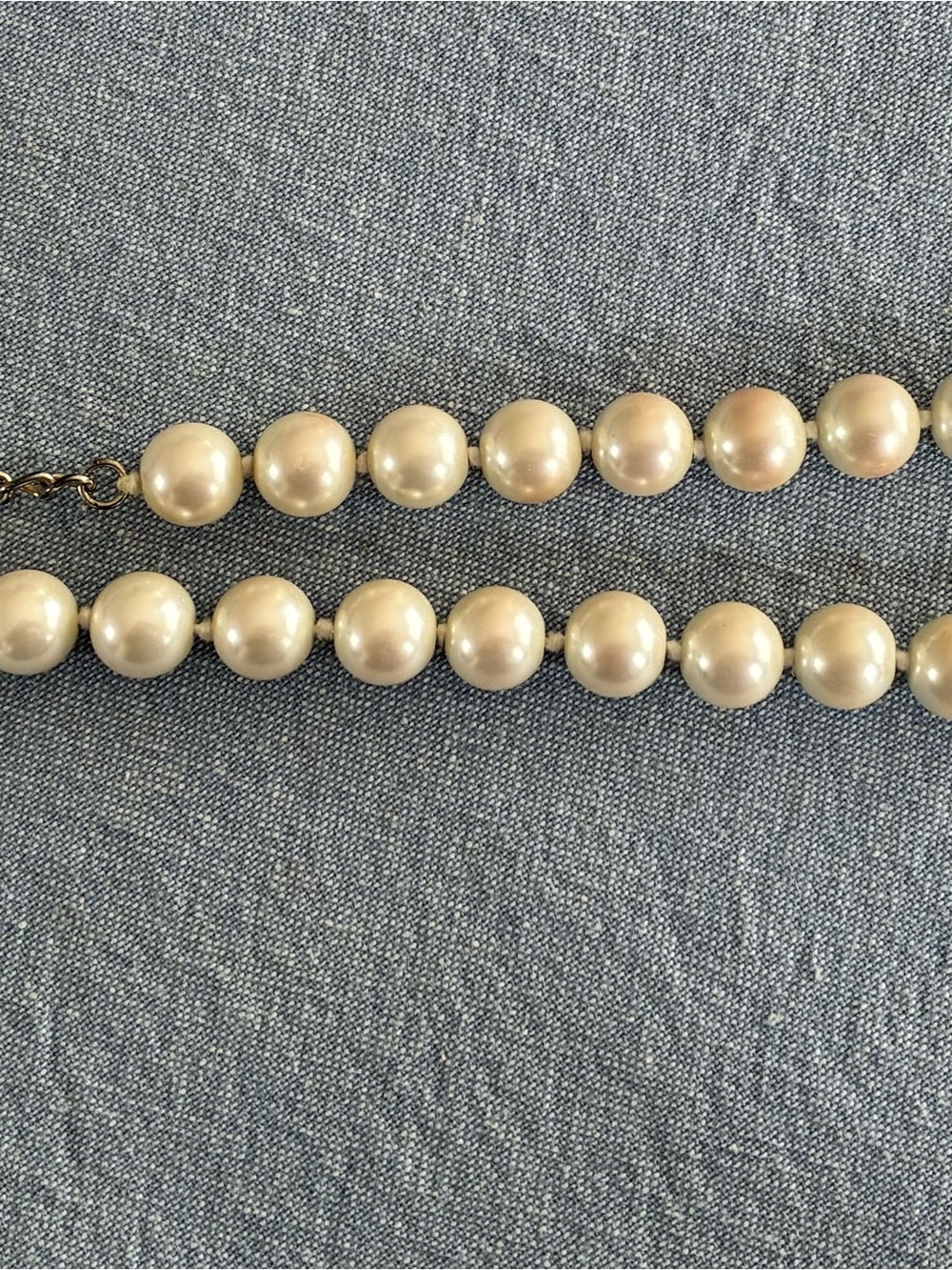 Classic Pearl Strand Necklace - Ivory Pearls - Picture 2 of 2